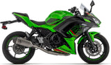 Système D'Échappement Complet Avec Catalyseur Et Homologation Acoustique Veloce Titanium Embout Carby - Arrow Special Parts Compatible Avec Kawasaki Ninja 650 35Kw (2024-2026)