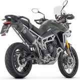 Échappement Sans Homologation Sonore Veloce Aluminium Noir Embout Carby - Arrow Special Parts Compatible Avec Triumph Tiger 900 Gt - Pro (2024-2026)