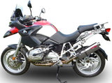 Système D'Échappement Homologué Au Niveau Sonore Trioval Acier - Gpr Compatible Avec Bmw R 1200 Gs - Adventure (2004-2009)