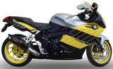 Système D'Échappement Homologué Au Niveau Sonore Furore Aluminium Noir - Gpr Compatible Avec Bmw K 1200 S - R (2004-2008)