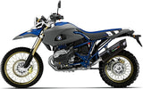 Système D'Échappement Homologué Au Niveau Sonore Furore Aluminium Noir - Gpr Compatible Avec Bmw Hp 2 Enduro (2006-2009)