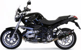 Système D'Échappement Homologué Au Niveau Sonore Furore Aluminium Noir - Gpr Compatible Avec Bmw R 1200 (2006-2010)