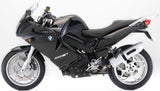 Complete Catalytic Exhaust System With Sound Certification Albus Ceramic White Aluminium - Gpr Compatible With Bmw F 800 - S - St (2006-2011)