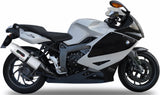 Système D'Échappement Homologué Au Niveau Sonore Albus Ceramic Aluminium Blanc - Gpr Compatible Avec Bmw K 1300 S - R (2009-2014)