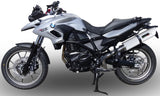 Système D'Échappement Homologué Au Niveau Sonore Albus Ceramic Aluminium Blanc - Gpr Compatible Avec Bmw F 700 Gs (2011-2015)