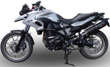Système D'Échappement Homologué Au Niveau Sonore Furore Aluminium Noir - Gpr Compatible Avec Bmw F 700 Gs (2011-2015)