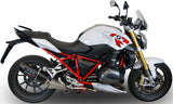Système D'Échappement Homologué Au Niveau Sonore Furore Aluminium Noir - Gpr Compatible Avec Bmw R 1200 Lc (2015-2016)