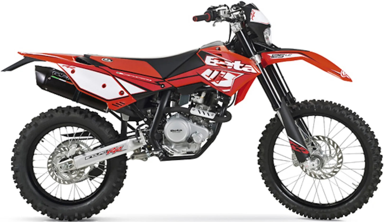 Système D'Échappement Homologué Au Niveau Sonore Furore Aluminium Noir - Gpr Compatible Avec Beta Rr 125 Enduro Lc 4T (2010-2018)