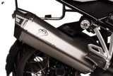 Système D'Échappement Homologué Au Niveau Sonore Scream Adv Titanium Carbon Cap - Termignoni Compatible Avec Bmw R 1200 Gs (2017-2018)
