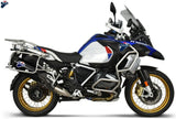 Système D'Échappement Homologué Au Niveau Sonore Titanium Noir Carbon Cap - Termignoni Compatible Avec Bmw R 1250 Gs (2019-2021)