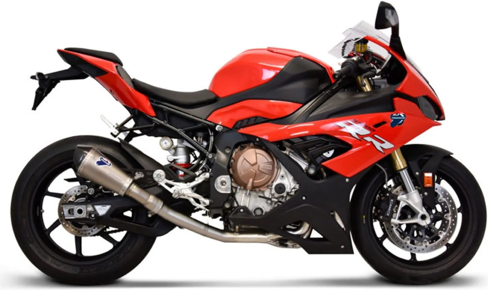 Système D'Échappement Complet Sans Homologation Acoustique Relevance Titanium Carbon Cap - Termignoni Compatible Avec Bmw S 1000 Rr (2019-2020)