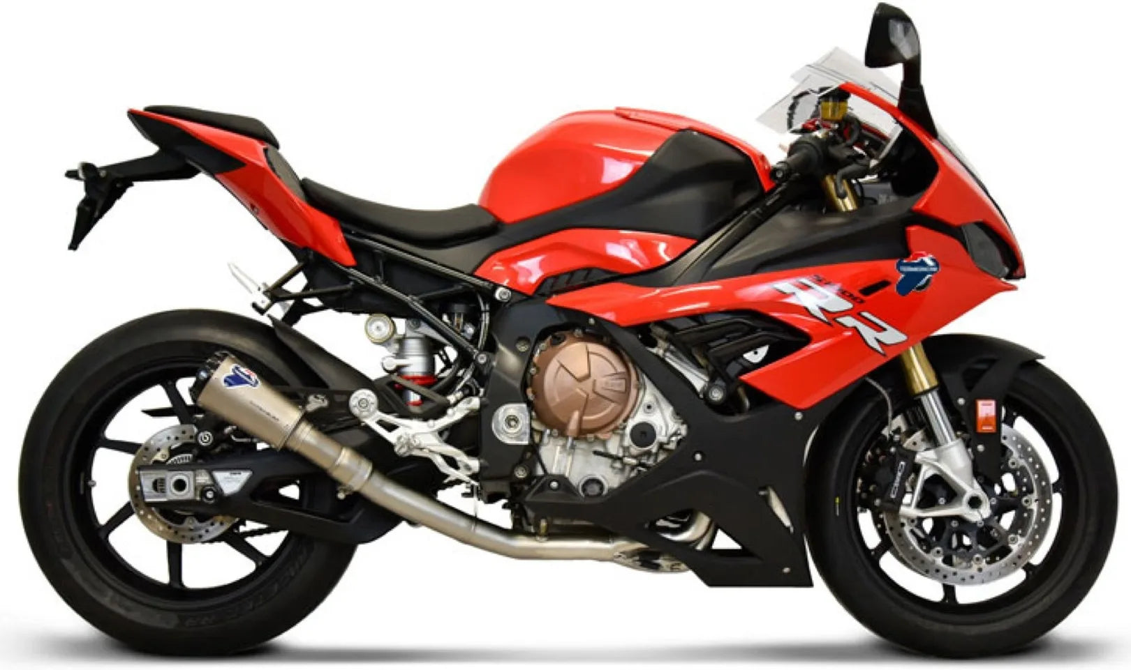 Système D'Échappement Complet Sans Homologation Acoustique Gp2R-Rht Titanium Aluminium Cap - Termignoni Compatible Avec Bmw S 1000 Rr (2019-2020)