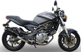 Dual Exhaust System With Sound Certification Furore Aluminium Black - Gpr Compatible With Cagiva Raptor 650 (2001-2005)