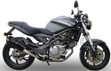 Double Sortie D'Échappement Homologuée Au Niveau Sonore Furore Aluminium Noir - Gpr Compatible Avec Cagiva Raptor 650 (2001-2005)