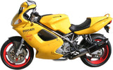 Double Sortie D'Échappement Avec Catalyseur Et Homologation Acoustique Furore Aluminium Noir - Gpr Compatible Avec Ducati St4 - S (1999-2005)