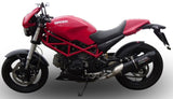 Double Sortie D'Échappement Avec Catalyseur Et Homologation Acoustique Furore Aluminium Noir - Gpr Compatible Avec Ducati Monster 1000 (2003-2005)