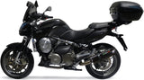 Système D'Échappement Catalytique Avec Homologation Acoustique Furore Aluminium Noir - Gpr Compatible Avec Aprilia Mana 850 Gt (2007-2016)