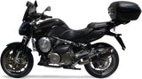 Catalytic Exhaust Tip With Sound Certification Furore Aluminium Black - Gpr Compatible With Aprilia Mana 850 Gt (2007-2016)