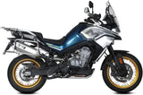 Système D'Échappement Homologué Au Niveau Sonore Speed Edge Acier Carbon - Mivv Compatible Avec Cfmoto 800 Mt (2022-2024)
