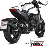 Système D'Échappement Homologué Au Niveau Sonore X-M1 Acier Noir - Mivv Compatible Avec Cfmoto 700 Cl-X (2023-2024)