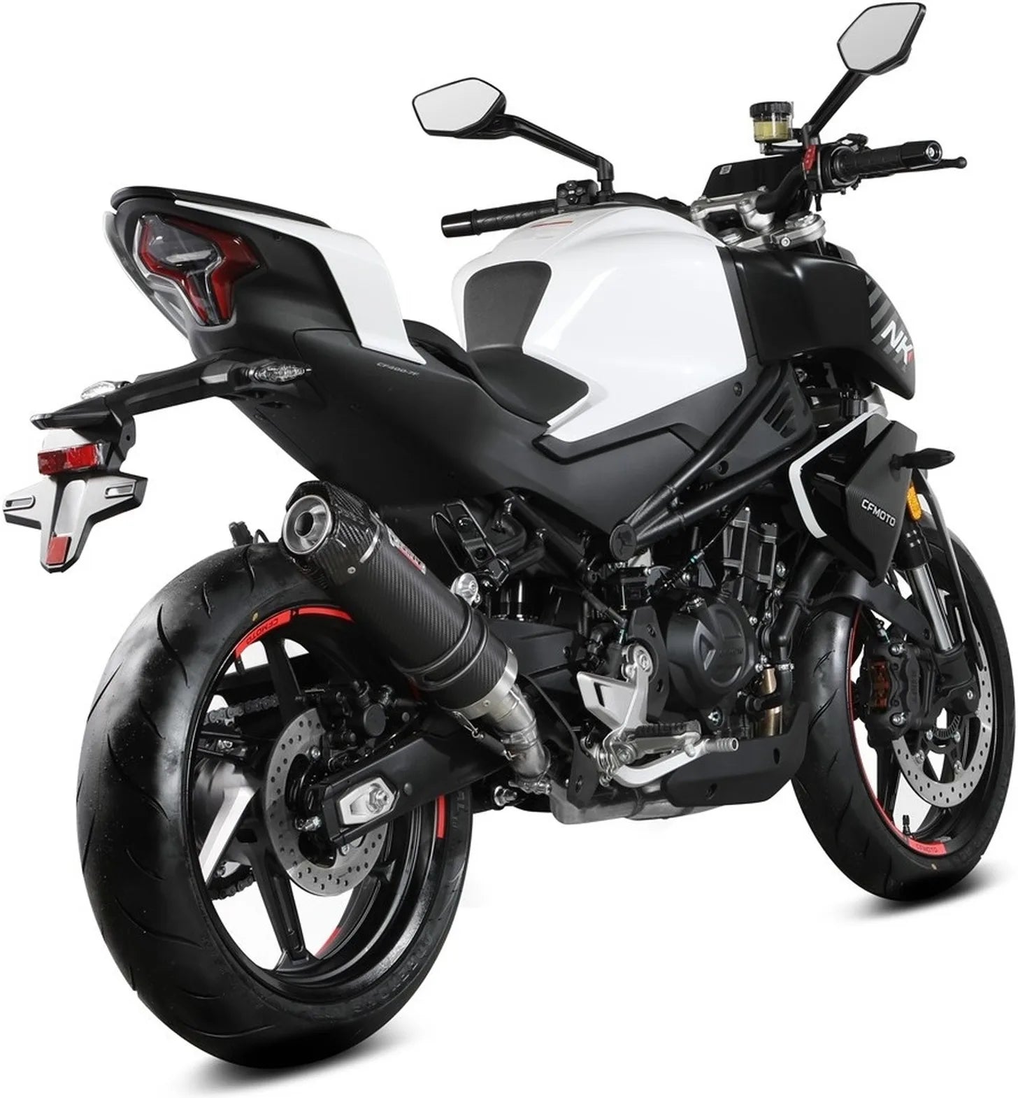 Système D'Échappement Homologué Au Niveau Sonore Gp Carbon - Mivv Compatible Avec Cfmoto 450 Nk (2023-2024)