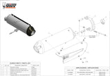 Système D'Échappement Homologué Au Niveau Sonore Urban Acier - Mivv Compatible Avec Piaggio Beverly 500 (2004-2006)