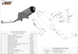 Complete Catalytic Exhaust System With Sound Certification Urban Stainless Steel - Mivv Compatible With Honda Sh 125 (2002-2012)