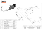 Système D'Échappement Complet Sans Catalyseur Et Homologué Au Niveau Sonore Urban Acier - Mivv Compatible Avec Honda Sh 300 (2007-2014)
