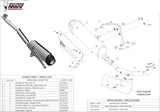 Système D'Échappement Complet Avec Catalyseur Et Homologation Acoustique Urban Acier - Mivv Compatible Avec Kymco Xciting 400 (2013-2016)