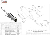 Complete Catalytic Exhaust System With Sound Certification Urban Stainless Steel - Mivv Compatible With Kymco People S 125 (2008-2009)