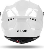 Casque Intégral Pour Moto Airoh Connor - Cn14 Thermoplastic Hrt Blanc Gloss Color Taille Xl