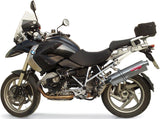 Système D'Échappement Complet Sans Catalyseur Et Homologué Au Niveau Sonore Trioval Acier - Gpr Compatible Avec Bmw R 1200 Gs - Adventure (2010-2012)