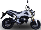 Système D'Échappement Complet Avec Catalyseur Et Homologation Acoustique Furore Aluminium Noir - Gpr Compatible Avec Honda Msx 125 Grom (2013-2017)