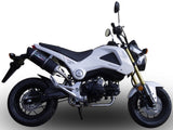 Complete Exhaust System Without Catalytic Converter And Without Sound Certification Furore Aluminium Black - Gpr Compatible With Honda Msx 125 Grom (2013-2017)