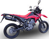 Système D'Échappement Complet Avec Catalyseur Et Homologation Acoustique Furore Aluminium Noir - Gpr Compatible Avec Honda Crf 250 M (2013-2016)