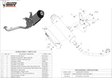Système D'Échappement Complet Sans Catalyseur Et Homologué Au Niveau Sonore Urban Acier - Mivv Compatible Avec Piaggio Beverly 300 (2010-2013)