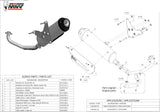 Système D'Échappement Complet Sans Catalyseur Et Homologué Au Niveau Sonore Urban Acier - Mivv Compatible Avec Piaggio X-Evo 125 (2007-2008)