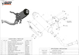 Système D'Échappement Complet Sans Catalyseur Et Homologué Au Niveau Sonore Urban Acier - Mivv Compatible Avec Suzuki An 250 Burgman (1998-2002)