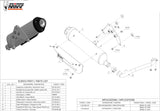 Complete Catalytic Exhaust System With Sound Certification Urban Stainless Steel - Mivv Compatible With Suzuki Uh 200 Burgman (2007-2015)