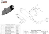 Système D'Échappement Complet Avec Catalyseur Et Homologation Acoustique Urban Acier - Mivv Compatible Avec Suzuki Uh 200 Burgman (2007-2015)