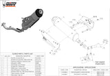 Complete Catalytic Exhaust System With Sound Certification Urban Stainless Steel - Mivv Compatible With Mbk Kilibre 300 (2003)