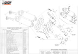 Double Sortie D'Échappement Homologuée Au Niveau Sonore Gp Acier Noir - Mivv Compatible Avec Ducati Monster S4Rs (2006-2008)