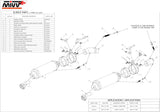 Dual Non-Catalytic Exhaust System With Sound Certification Gp Steel Black - Mivv Compatible With Ducati Monster 1100 (2008-2010)