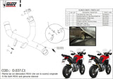 Tuyau De Raccordement Non Catalysé - Mivv Compatible Avec Ducati Multistrada 1200 Enduro (2016-2018)