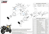 Dual Exhaust System With Sound Certification Gppro Carbon - Mivv Compatible With Ducati Scrambler 1100 (2018-2020)
