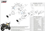 Double Sortie D'Échappement Homologuée Au Niveau Sonore Gppro Carbon - Mivv Compatible Avec Ducati Scrambler 1100 (2018-2020)