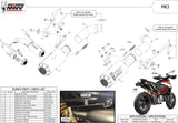 Double Sortie D'Échappement Homologuée Au Niveau Sonore Mk3 Carbon - Mivv Compatible Avec Ducati Hypermotard 950 (2019-2020)