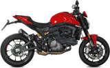 Système D'Échappement Homologué Au Niveau Sonore X-M5 Acier Noir Carbon - Mivv Compatible Avec Ducati Monster + (2021-2024)