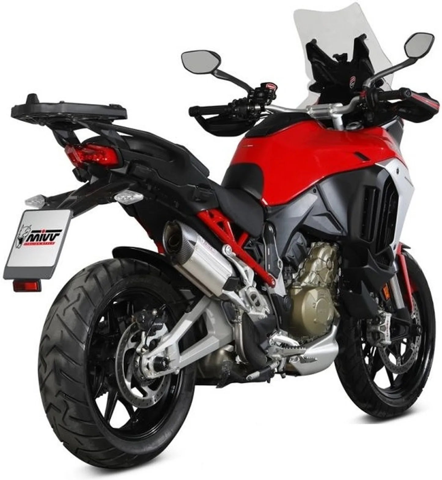 Système D'Échappement Homologué Au Niveau Sonore Suono Acier Carbon - Mivv Compatible Avec Ducati Multistrada V4 1100 - S (2021-2024)