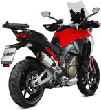 Système D'Échappement Homologué Au Niveau Sonore Suono Acier Carbon - Mivv Compatible Avec Ducati Multistrada V4 1100 - S (2021-2024)